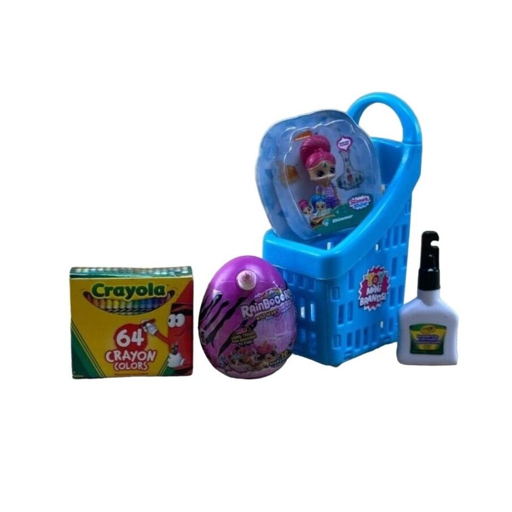 Zuru Mini Brands Crayola Rainbocorn Shopping Cart Nickelodeon Shimmer Lot of 5